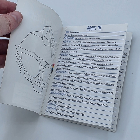 Monster High Frights Camera Action Honey Swamp Diary Journal Book Booklet 2013 - Picture 5 of 9